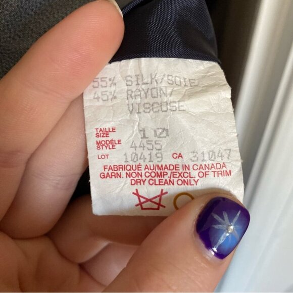 55% SILK! JS Collections Elegant Black Floral Dress - Picture 7 of 10